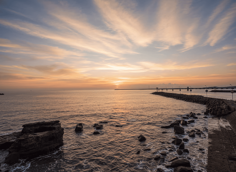 No matter where you stand at Dinh Cau Temple, stunning sea views stretch out before you
